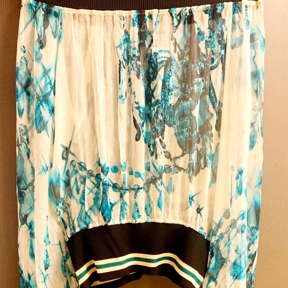 Super rare Jean Paul Gaultier vintage silk mesh blouse multicolor in Small - Picture 2 of 5